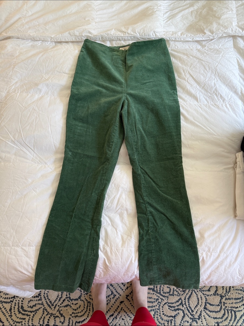 Tuckernuck Sage Green Corduroy High-Waist Pants